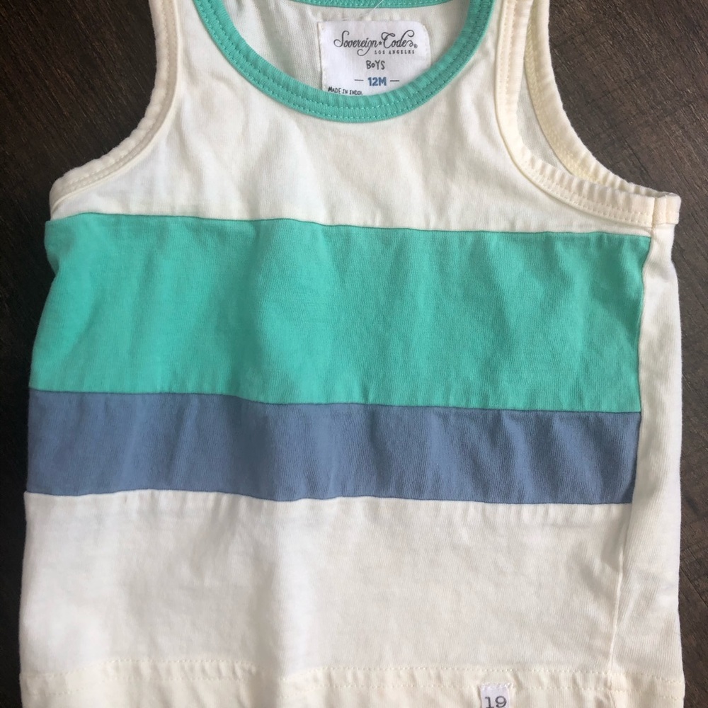Sovereign code baby boy sleeveless top 12 months